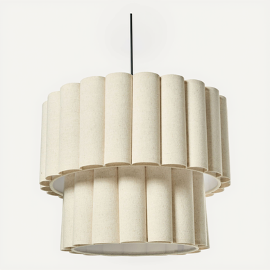 Lampe Suspension Belessa Lin Beige Clair Lampe Suspension Belessa Lin Beige Clair