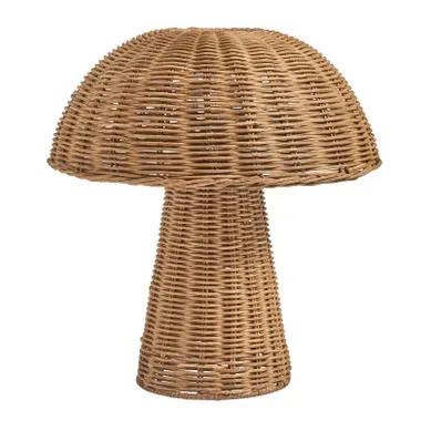 Lampe À Poser Champignon Alero Rotin Naturel Lampe À Poser Champignon Alero Rotin Naturel