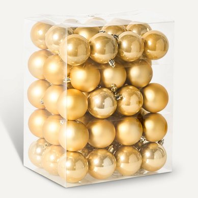 Lot De 60 Boules Fegen Doré Lot De 60 Boules Fegen Doré