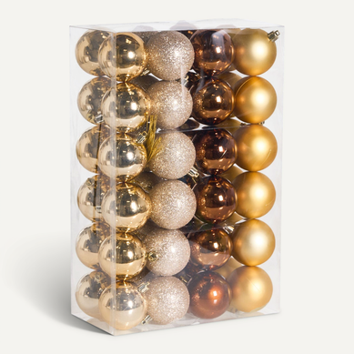 Lot De 48 Boules Kolima Doré Lot De 48 Boules Kolima Doré
