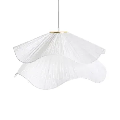 Lampe Suspension Pungwe Tissu Blanc Lampe Suspension Pungwe Tissu Blanc