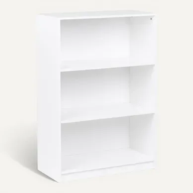 Bibliothèque 3 étagères Zehna 117 Cm Blanc Bibliothèque 3 étagères Zehna 117 Cm Blanc
