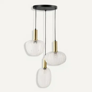 Lampe Suspension Njoro Verre Transparent Lampe Suspension Njoro Verre Transparent