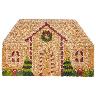 Paillasson Selatna Naturel 50 X 80 Cm Motif De Noël Fibre De Coco Paillasson Selatna Naturel 50 X 80 Cm Motif De Noël Fibre De Coco