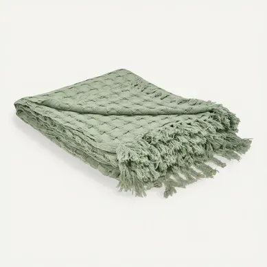 Couvre-lits Bere Coton 200 X 220 Cm Vert Couvre-lits Bere Coton 200 X 220 Cm Vert