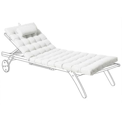 Coussin De Transat Extérieur Cesana Premium 192 X 56 Cm Blanc Cassé