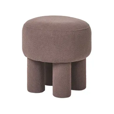 Repose-pied Canby Bouclé Marron