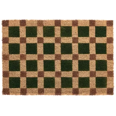 Paillasson Villasis Beige/vert 60 X 90 Cm Fibre De Coco Paillasson Villasis Beige/vert 60 X 90 Cm Fibre De Coco