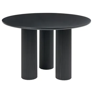 Table De Repas Tulemalu Noir 120 Cm 120 Cm Table De Repas Tulemalu Noir 120 Cm 120 Cm