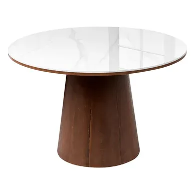 Table De Repas Wylie Frêne Foncé 120 Cm 120 Cm Table De Repas Wylie Frêne Foncé 120 Cm 120 Cm
