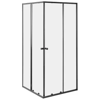 Cabine De Douche Huapi 90 X 90 X 190 Cm Noir Cabine De Douche Huapi 90 X 90 X 190 Cm Noir