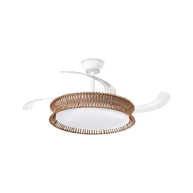 Ventilateur De Plafond Avec Lampe Oleta Avec Télécommande LED Blanc Ventilateur De Plafond Avec Lampe Oleta Avec Télécommande LED Blanc