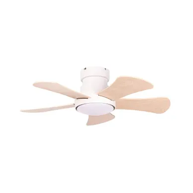Ventilateur De Plafond Avec Lampe Bivens Avec Télécommande LED Beige Clair Ventilateur De Plafond Avec Lampe Bivens Avec Télécommande LED Beige Clair