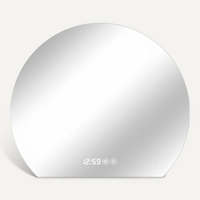 Miroir 80x72 Cm Avec LED, Fonction Anti-buée, 3 Températures, En Verre, Couleur Argent Miroir 80x72 Cm Avec LED, Fonction Anti-buée, 3 Températures, En Verre, Couleur Argent