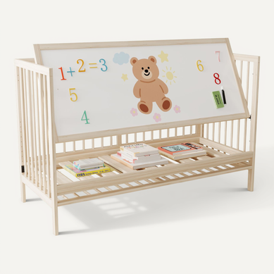Lit Bébé Multifonction 120x60 Cm, Hauteur Réglable Multiple, Bois De Pin Massif, Couleur Bois Lit Bébé Multifonction 120x60 Cm, Hauteur Réglable Multiple, Bois De Pin Massif, Couleur Bois