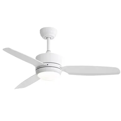 Ventilateur De Plafond LED 46 Pouces Blanc Avec Télécommande, 6 Vitesses Et Moteur Dc Ventilateur De Plafond LED 46 Pouces Blanc Avec Télécommande, 6 Vitesses Et Moteur Dc