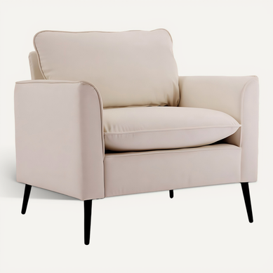 Fauteuil 80x68x80 Cm En Métal Et Simili Blanc Avec Accoudoirs Fauteuil 80x68x80 Cm En Métal Et Simili Blanc Avec Accoudoirs