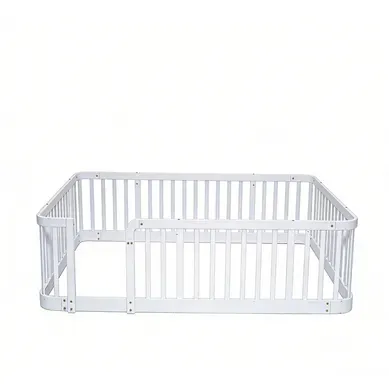 Parc Bébé 140x200 Cm En Bois Blanc, Barreaux Espacés De 7 Cm, Design Scandinave Parc Bébé 140x200 Cm En Bois Blanc, Barreaux Espacés De 7 Cm, Design Scandinave