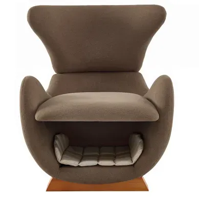 Fauteuil Pour Animaux - Avec Niche Intégrée Et Tissu Anti-rayures - Pour Salon - Brun