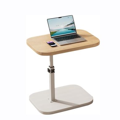 Table Canapé C-forme Réglable 40–80 Cm Plateau Pivotant 360° - Métal Et Bois Artificiel Naturel Table Canapé C-forme Réglable 40–80 Cm Plateau Pivotant 360° - Métal Et Bois Artificiel Naturel