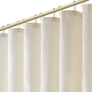 Rideau De Douche En Polyester Résistant à L’eau Avec 12 Crochets 180x180 Cm Beige Rideau De Douche En Polyester Résistant à L’eau Avec 12 Crochets 180x180 Cm Beige