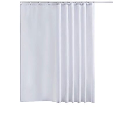 Rideau De Douche Anti-moisissure Avec Anneaux Imperméable Polyester Blanc 200x240 Cm Rideau De Douche Anti-moisissure Avec Anneaux Imperméable Polyester Blanc 200x240 Cm