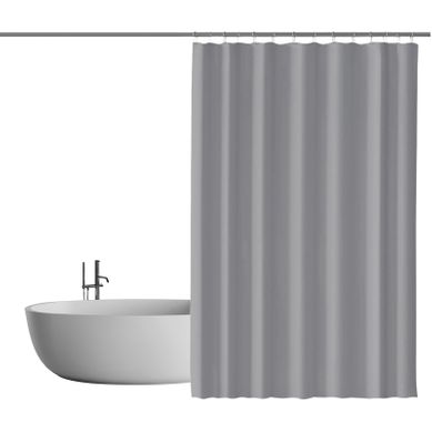 Rideau De Douche Anti-moisissure Avec Anneaux Imperméable Polyester Gris Clair 200x240 Cm Rideau De Douche Anti-moisissure Avec Anneaux Imperméable Polyester Gris Clair 200x240 Cm