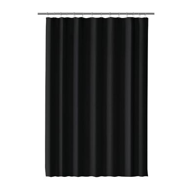 Rideau De Douche Anti-moisissure Avec Anneaux Imperméable Polyester Noir 240x200 Cm Rideau De Douche Anti-moisissure Avec Anneaux Imperméable Polyester Noir 240x200 Cm