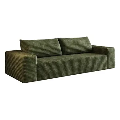 Canapé Compressé Modulable - Sans Montage - Assise Profonde - Velours Côtelé - Vert Canapé Compressé Modulable - Sans Montage - Assise Profonde - Velours Côtelé - Vert
