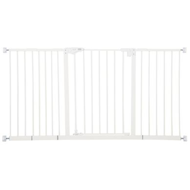 Barrière De Sécurité 136,3 X 76,2 Cm, Fermeture Automatique, Métal, Couleur Blanc Barrière De Sécurité 136,3 X 76,2 Cm, Fermeture Automatique, Métal, Couleur Blanc