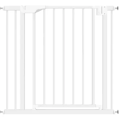 Barriere De Securite 76 A 89 X 76 Cm, Fermeture Automatique, Acier Carbone, Couleur Blanc Barriere De Securite 76 A 89 X 76 Cm, Fermeture Automatique, Acier Carbone, Couleur Blanc
