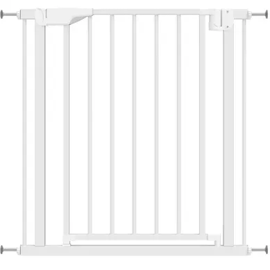 Barriere De Securite 76 A 82 X 76 Cm, Fermeture Automatique, Acier Carbone, Couleur Blanc Barriere De Securite 76 A 82 X 76 Cm, Fermeture Automatique, Acier Carbone, Couleur Blanc