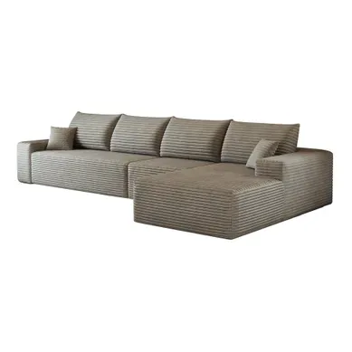 Canapé Compressé Modulable 5 Places, Module Chaise Longue Reversible, Mousse, Velours Côtelé Camel Canapé Compressé Modulable 5 Places, Module Chaise Longue Reversible, Mousse, Velours Côtelé Camel