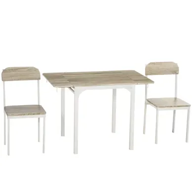 Ensemble Table Et Chaises, Table à Manger 110x70 Cm Et 2 Chaises En Mdf Naturel Ensemble Table Et Chaises, Table à Manger 110x70 Cm Et 2 Chaises En Mdf Naturel