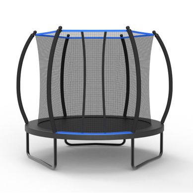 Trampoline Avec Filet De Sécurité Et échelle, En Acier, Noir Et Bleu, 228 Cm Trampoline Avec Filet De Sécurité Et échelle, En Acier, Noir Et Bleu, 228 Cm