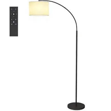 Lampadaire Arqué Moderne Avec Télécommande, Lampadaire élégant, Pile Non Incluse