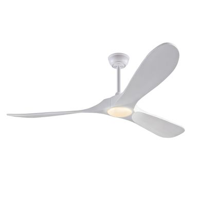 Ventilateur De Plafond 60 Pouces Avec éclairage LED Et Télécommande, En Bois, Blanc Ventilateur De Plafond 60 Pouces Avec éclairage LED Et Télécommande, En Bois, Blanc