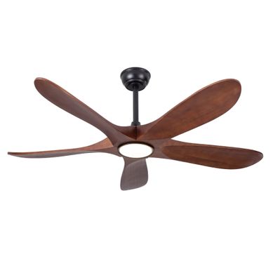 Ventilateur De Plafond 52 Pouces Avec Lumière Et Télécommande, En Bois, 6 Vitesses Ventilateur De Plafond 52 Pouces Avec Lumière Et Télécommande, En Bois, 6 Vitesses