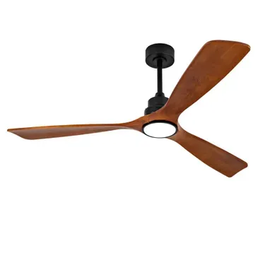 Ventilateur De Plafond LED 60 Pouces En Métal Et Bois, Avec Télécommande, 6 Vitesses, 3 Cct Ventilateur De Plafond LED 60 Pouces En Métal Et Bois, Avec Télécommande, 6 Vitesses, 3 Cct