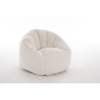 Pouf, Forme Ergonomique Et Revêtement Doux, Pour Salon Et Chambre, Polyester, Beige Pouf, Forme Ergonomique Et Revêtement Doux, Pour Salon Et Chambre, Polyester, Beige