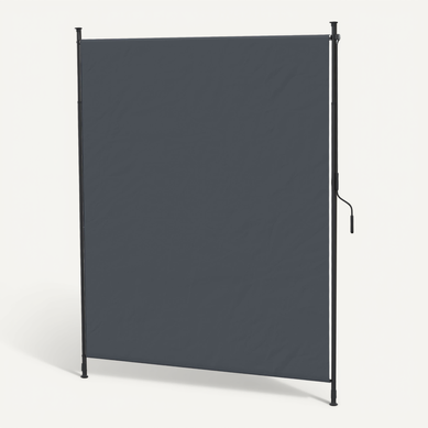 Store Vertical 200 X 215-305 Cm Avec Structure En Aluminium Gris Store Vertical 200 X 215-305 Cm Avec Structure En Aluminium Gris