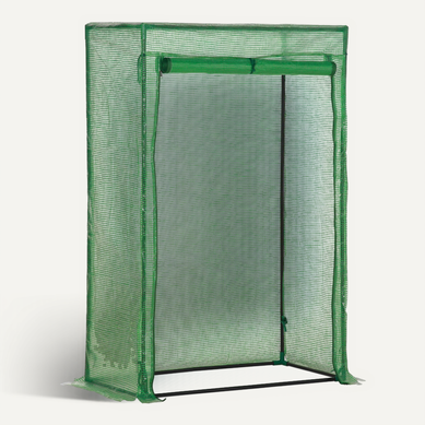Serre 100x50x150 Cm Avec Structure En Acier Et Housse Plastique Vert Foncé