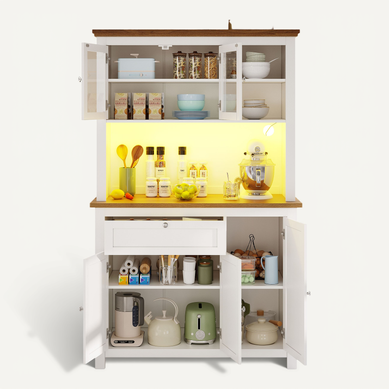 Meuble De Rangement 104x40x180 Cm Avec éclairage LED Et Portes Coulissantes Blanc Meuble De Rangement 104x40x180 Cm Avec éclairage LED Et Portes Coulissantes Blanc