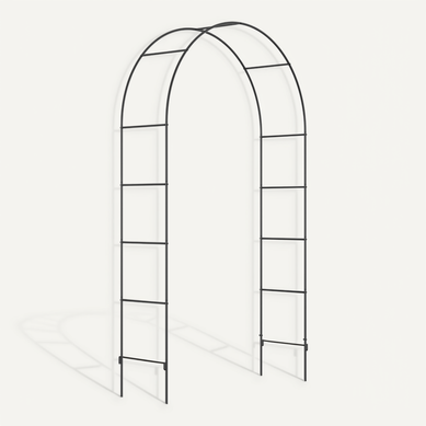 Arche De Jardin 140x40x240 Cm Avec Structure En Métal Noir Mat Arche De Jardin 140x40x240 Cm Avec Structure En Métal Noir Mat