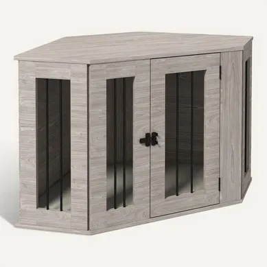 Cage Pour Chien Noyer 104 X 55 X 63 Cm Pour Chien De Taille Moyenne Cage Pour Chien Noyer 104 X 55 X 63 Cm Pour Chien De Taille Moyenne