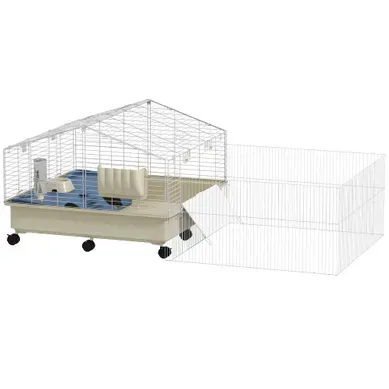 Cage Pour Petits Animaux Multicolore 173 X 88 X 63 Cm Sur Roulettes Cage Pour Petits Animaux Multicolore 173 X 88 X 63 Cm Sur Roulettes
