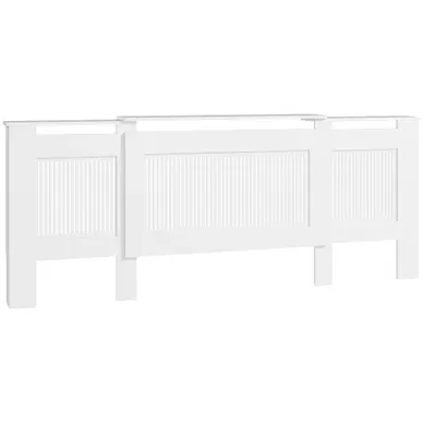 Cache-radiateur Extensible Blanc 125-201 X 19 X 81,5 Cm Avec étagère Cache-radiateur Extensible Blanc 125-201 X 19 X 81,5 Cm Avec étagère