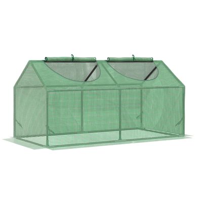 Mini Serre 120x60x60 Cm Avec Structure En Acier Verte