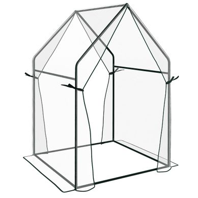 Serre De Jardin 90x90x145 Cm Avec Structure En Acier Transparente
