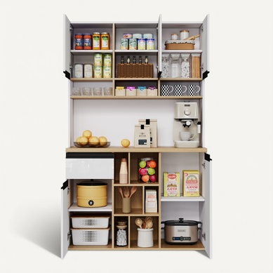 buffet de cuisine 105 Cm Avec Structure En Mdf Et Façades Blanc Brillant buffet de cuisine 105 Cm Avec Structure En Mdf Et Façades Blanc Brillant